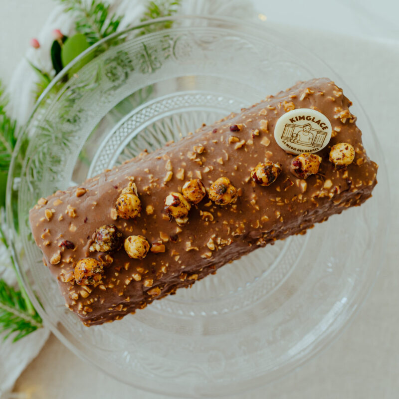 Bûche de Noël Noisette Chocolat