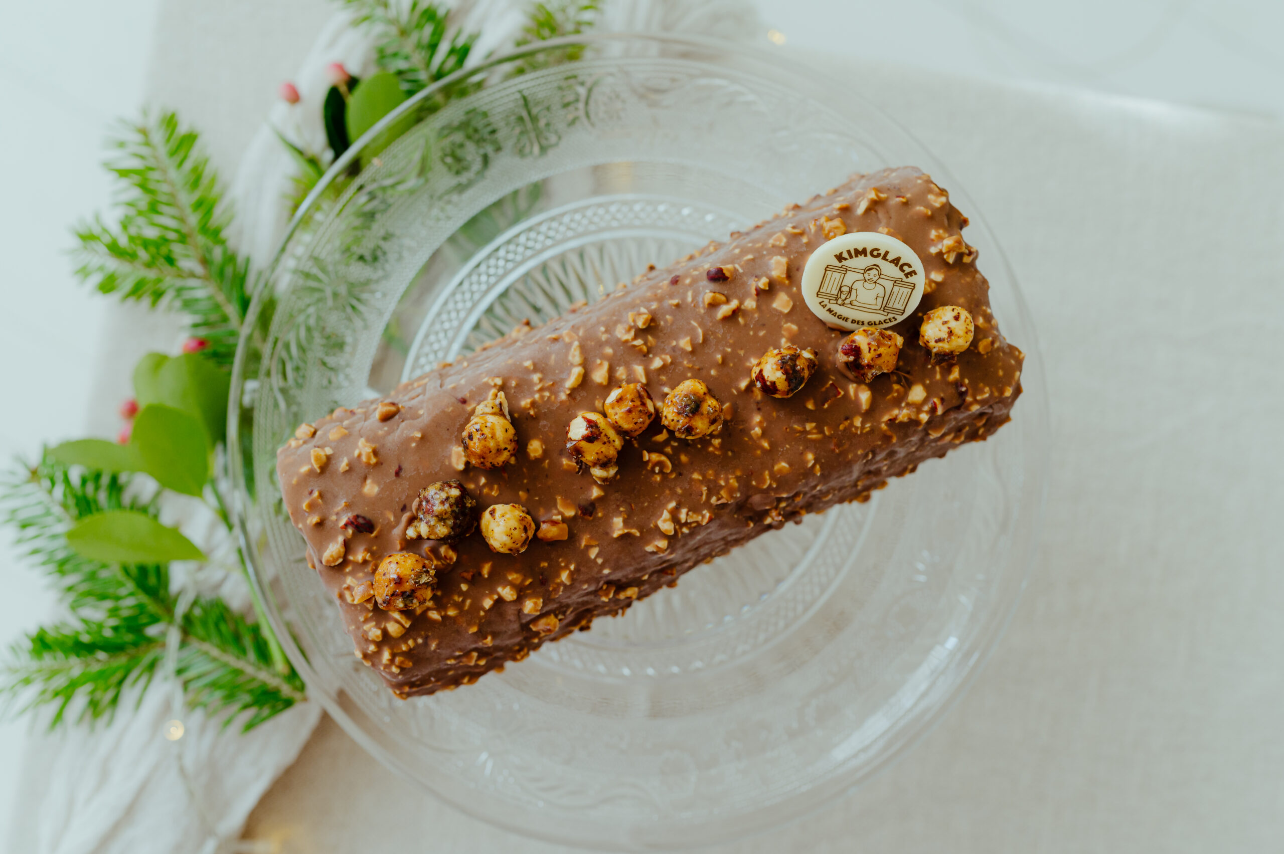 Bûche de Noël Noisette Chocolat